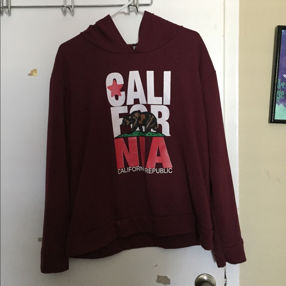 California maroon hoodie